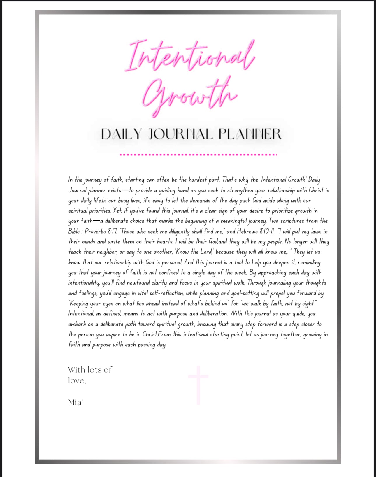 Intentional Growth Digital Planner