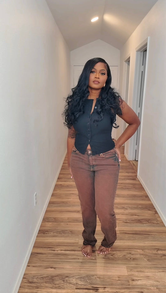 Burnt Orange Distressed Denim Women’s SZ 31