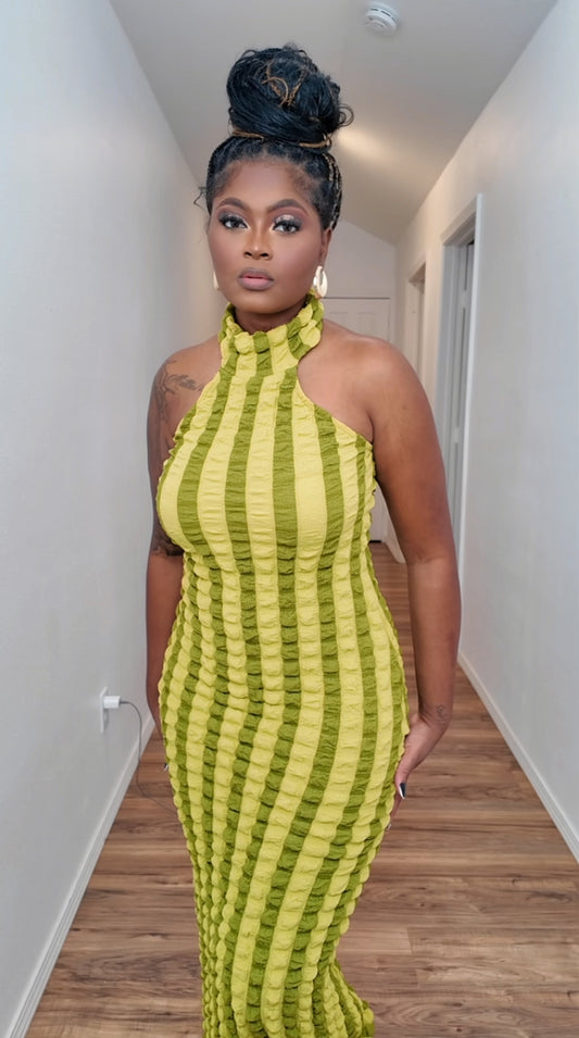 Green Maxi Dress XLong Sz M